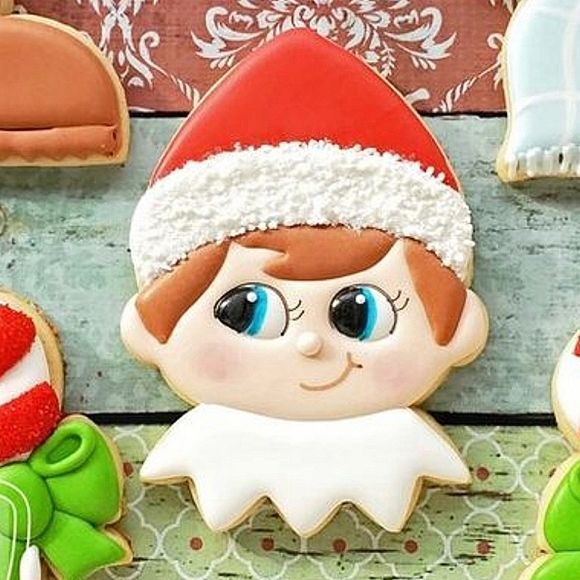 WILTON Elf On The Shelf 12 Nonstick Cavity Christmas Cookie Holiday Baking Pan - Picture 7 of 16